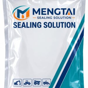 A clear plastic bag labeled Mengtai Sealing Solution with icons representing heavy construction machinery at the bottom.